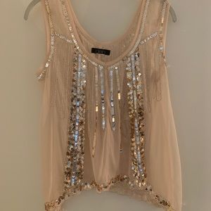 Sequined Tank Top Women’s Size Medium